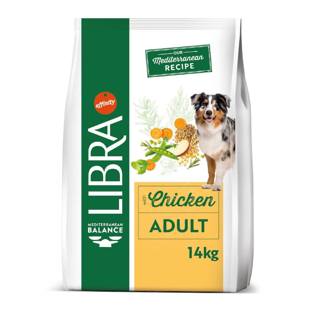 Libra Ração Cão Adulto Frango - ração seca completa Affinity com frango para cães adultos - Conceito Animal