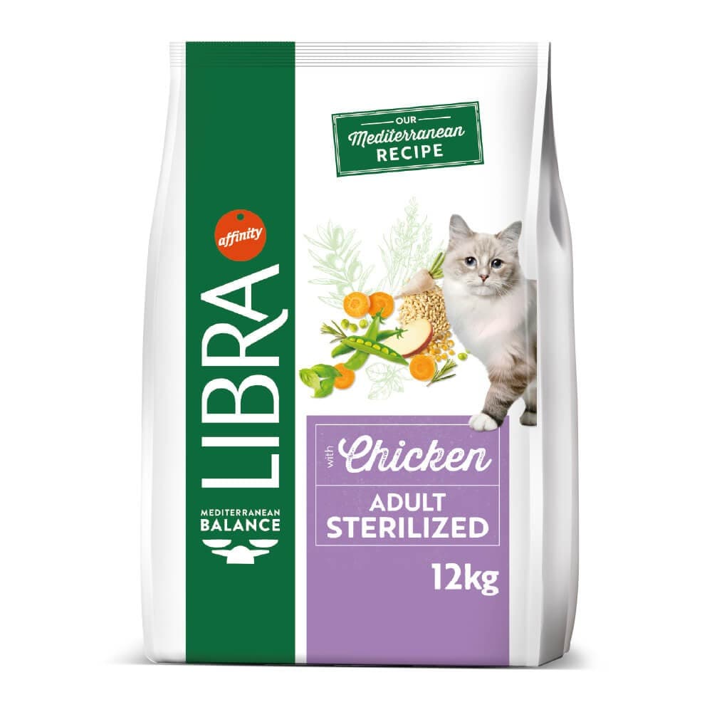 Libra Sterilized Gato Frango - ração seca para gato esterilizado com frango fresco - Conceito Animal
