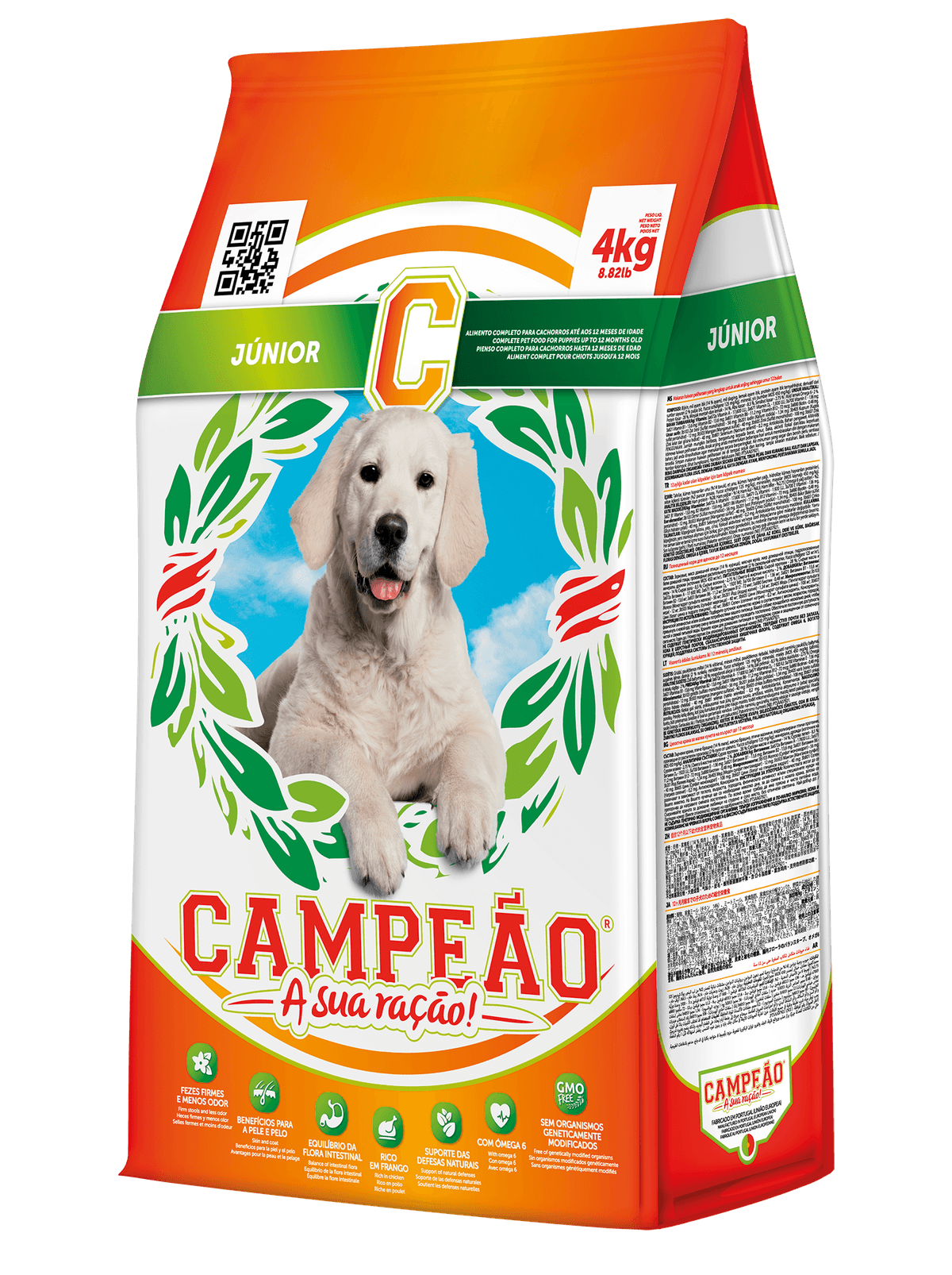 Campeão Junior - ração portuguesa para cachorros em crescimento - Conceito Animal