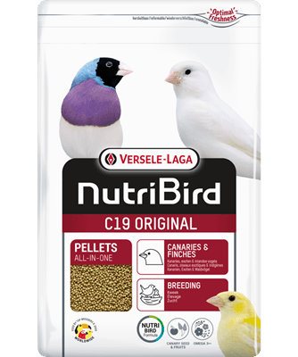 Nutribird C19 ORIGINAL - ração em pellets para canários, exóticos e aves granívoras - Conceito Animal