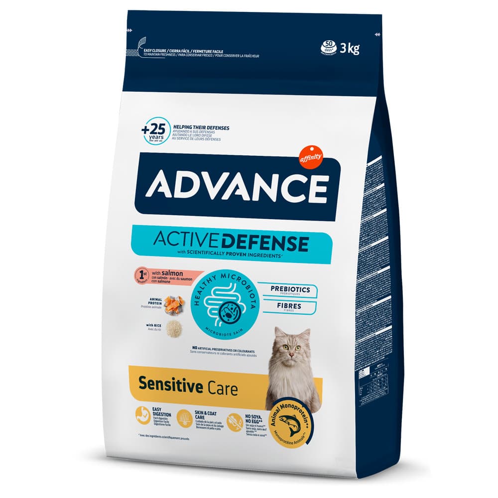 Advance Sensitive Cão Salmão Arroz - ração hipoalergénica para cães adultos sensíveis - Conceito Animal