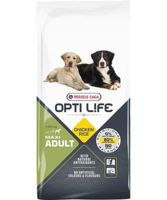 Opti Life Cão Maxi Adulto Frango Arroz - Ração para cães grandes - Conceito Animal