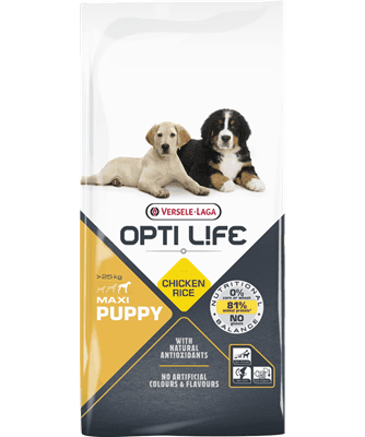 Opti Life Cão Puppy Maxi Frango - Ração para cachorros grandes - Conceito Animal
