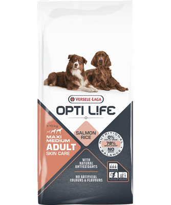 Opti Life Skin Care Cão Medium Maxi - Ração pele sensível cães grandes - Conceito Animal