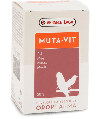 MUTA-VIT Versele-Laga suplemento muda plumagem para aves - Conceito Animal