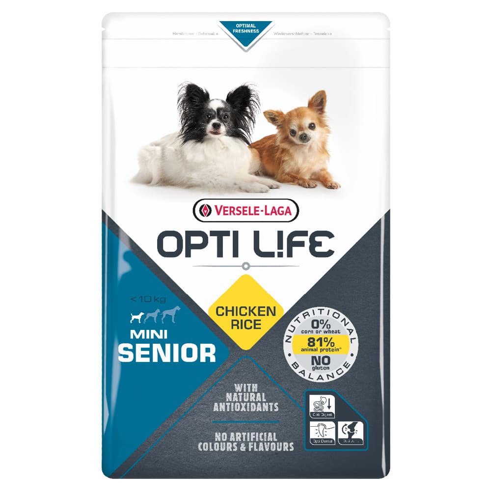 Opti Life Cão Mini Senior - Ração para cães seniores mini - Conceito Animal