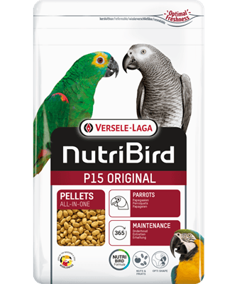 Nutribird P15 ORIGINAL pellets para papagaios grandes - Conceito Animal
