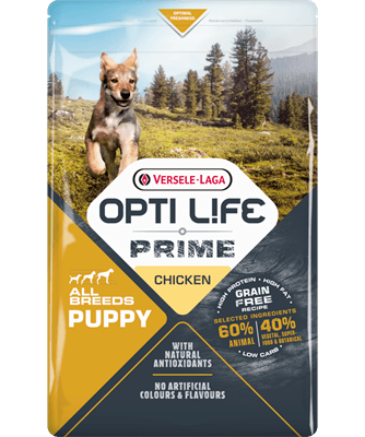 Opti Life Prime Puppy Chicken - Ração grain-free para cachorros - Conceito Animal