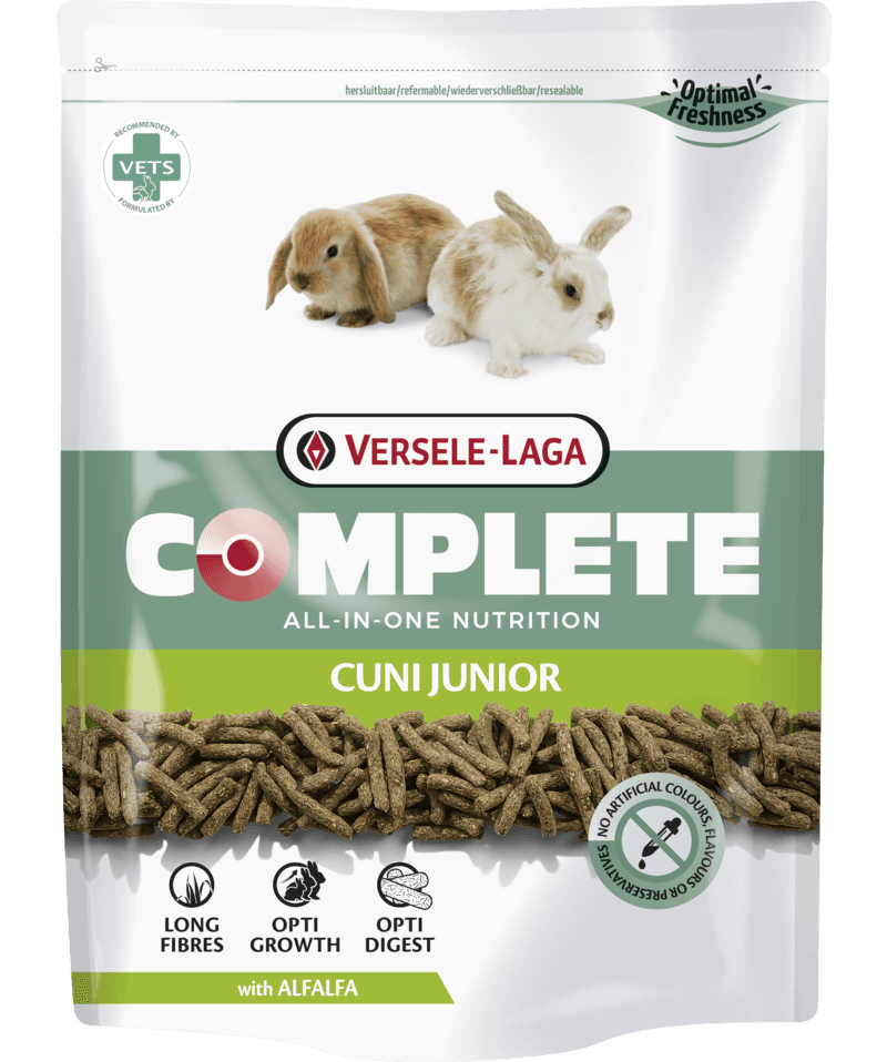 Cuni Junior Complete alimento extrudido para coelhos jovens Versele-Laga - Conceito Animal