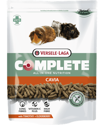 Cavia Complete Versele-Laga - Alimento extrudido para Porquinhos-da-Índia com vitamina C - Conceito Animal