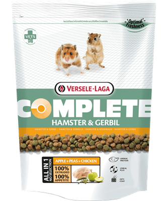 Hamster & Gerbil Complete da Versele-Laga - ração extrudida monocomponente para hamsters e gerbos - Conceito Animal
