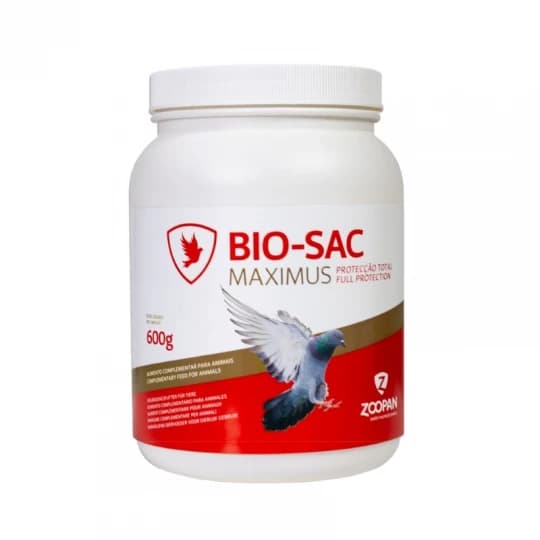 Bio Sac Máximus Zoopan - Suplemento probiótico com leveduras vivas para aves - Conceito Animal