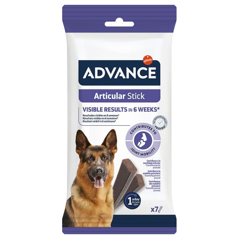 Advance Articular Care Stick Snacks Cão - Palitos com glucosamina e condroitina para saúde articular canina - Conceito Animal