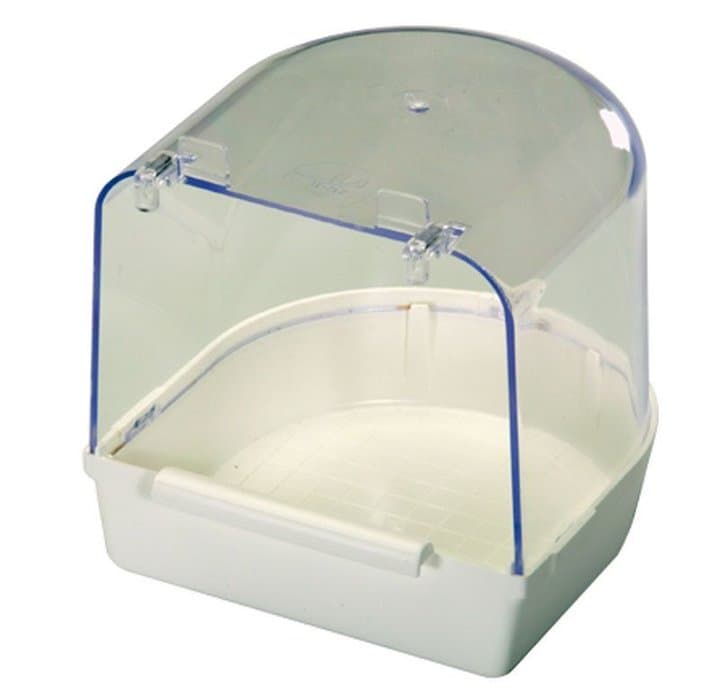 Banheira Externa Lux 2GR para canários e periquitos - acessório de banho 2GR Itália - Conceito Animal