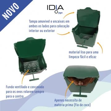 Ninho para Aves Exóticas IDIA em fibras naturais entrelaçadas - Conceito Animal