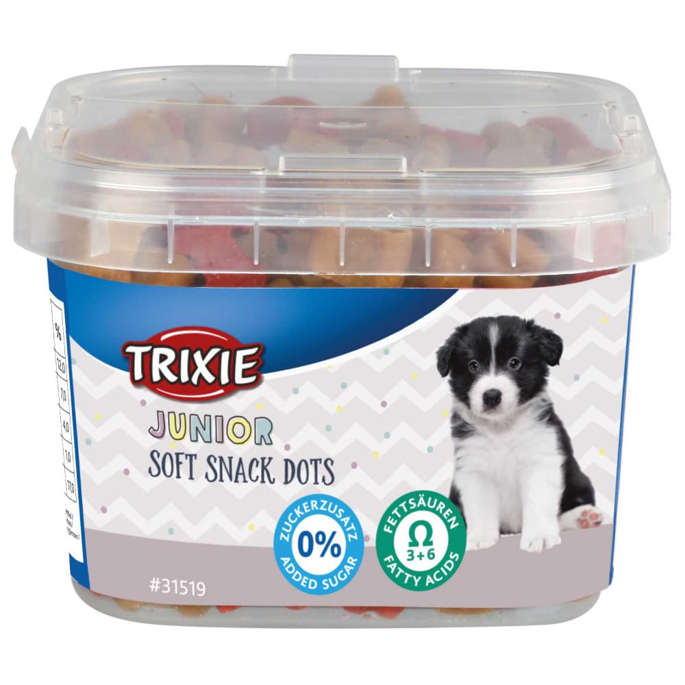 Junior Soft Snack Dots Ómega-3 - snack macio para cachorros em crescimento - Conceito Animal