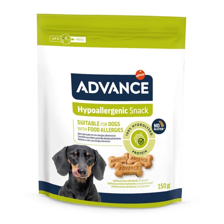 Advance Hypoallergenic Snack Biscoitos Cão - Biscoitos hipoalergénicos para cães com sensibilidades alimentares e cutâneas - Conceito Animal