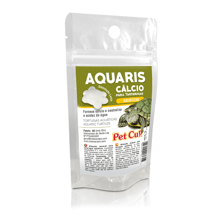 Bloco de Cálcio para Tartarugas Pet Cup - suplemento mineral para répteis - Conceito Animal