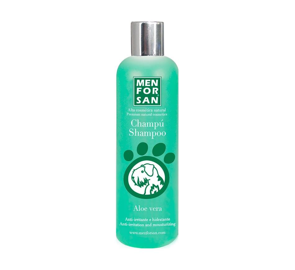 Menforsan Champô Aloe Vera Cão - champô calmante e cicatrizante para peles sensíveis e irritadas