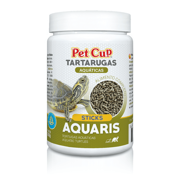 Pet Cup Sticks Tartarugas Adultas - alimento completo em stick flutuante para répteis aquáticos - Conceito Animal