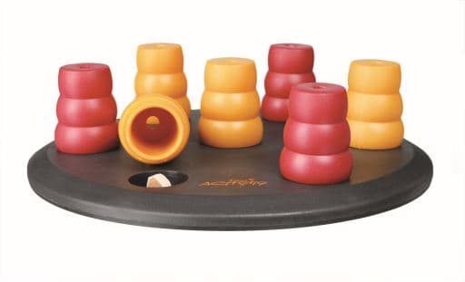 Jogo Solitário Trixie - puzzle interactivo em madeira para cães, com compartimentos para snacks - Conceito Animal