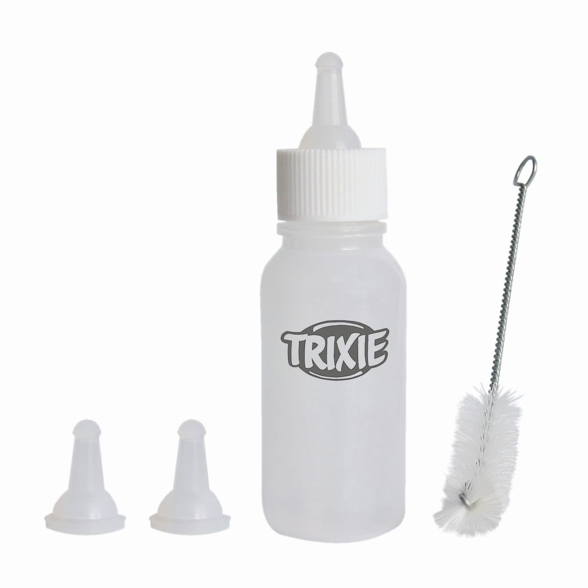 Biberão Escovilhão Trixie para cachorros e gatinhos órfãos - alimentação manual segura com tetina em silicone - Conceito Animal