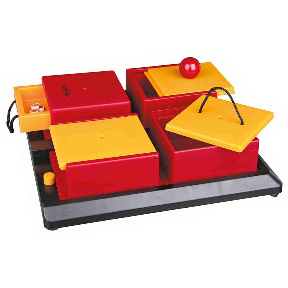 Jogo Poker Box Trixie - brinquedo interactivo de inteligência para cães com gavetas para snacks - Conceito Animal