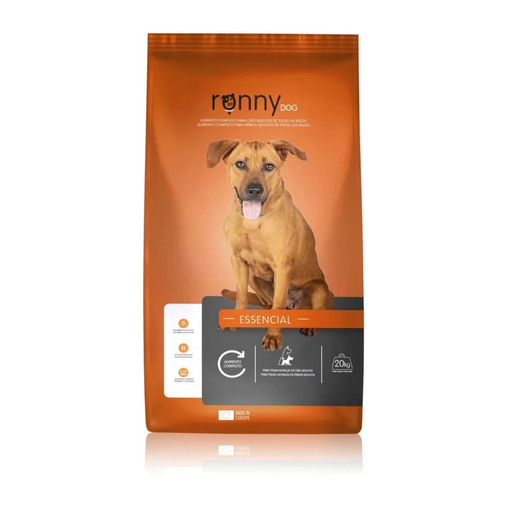 Ronny Ração Manutenção Cão - saco de alimentação seca completa para cães adultos - Conceito Animal