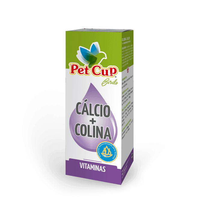 Pet Cup Cálcio+Colina - Suplemento líquido de cálcio e colina para aves em postura - Conceito Animal