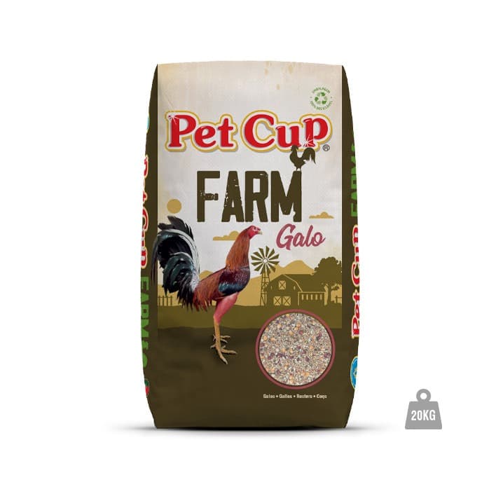 Pet Cup Mistura Galos Manutenção - Alimento completo para galos e galinhas adultos - Conceito Animal