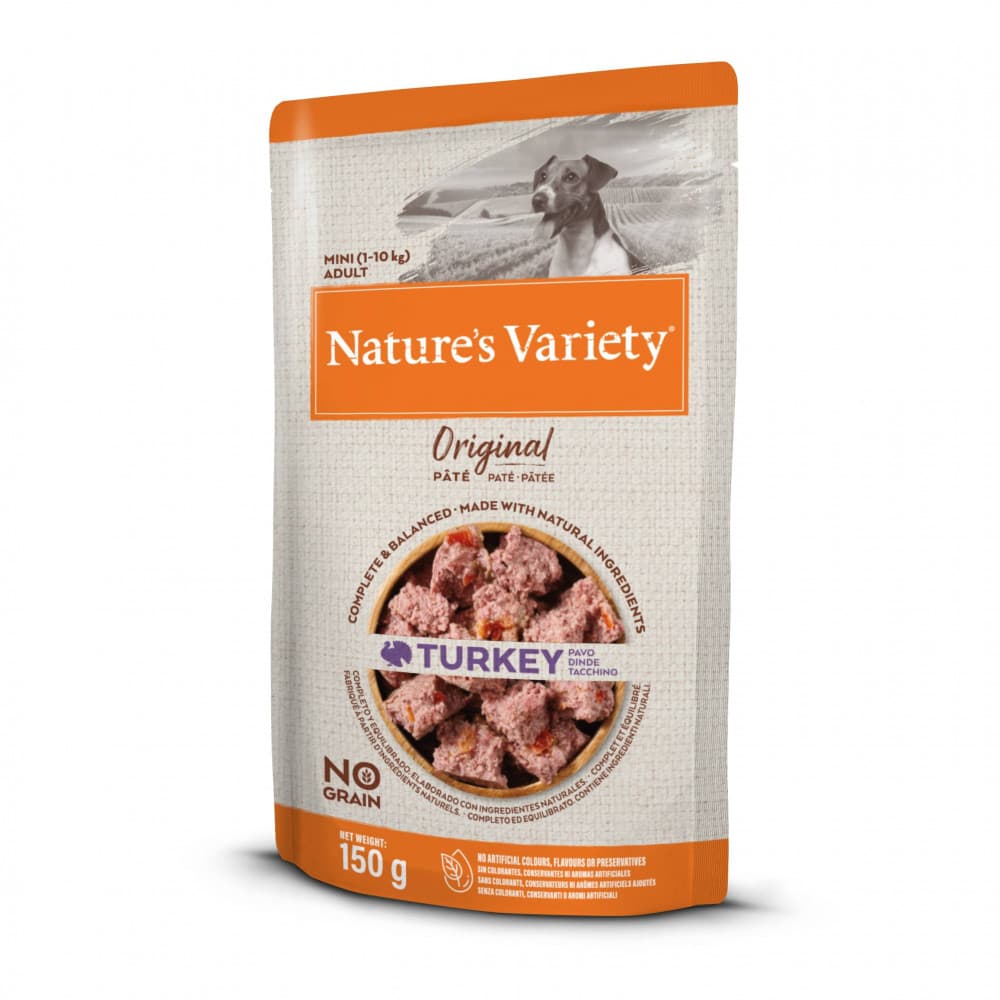 Nature's Variety Original Patê Cão Mini Peru - alimento húmido sem cereais com peru fresco - Conceito Animal