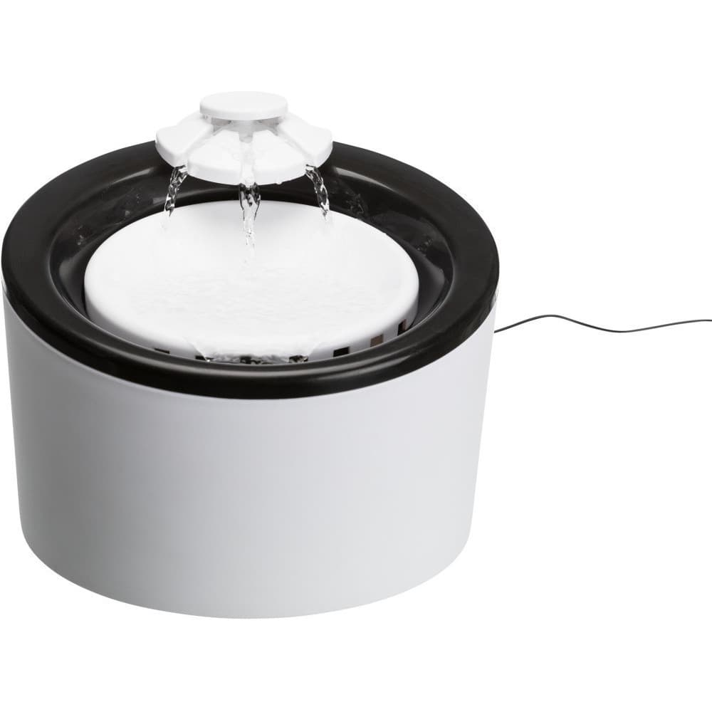 Fonte Água Triplo Fluxo Trixie para cães e gatos - fonte eléctrica com filtro de carvão activado - Conceito Animal