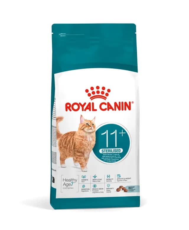 Royal Canin Sterilised Ageing 11+ Gato - Alimento seco completo para gatos esterilizados séniores - Conceito Animal