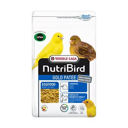 Nutribird Gold Patee Canários - papa premium amarela com ovo e mel da Versele-Laga - Conceito Animal